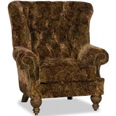 Luxury Leather & Upholstered Furniture Tufted Club Chair