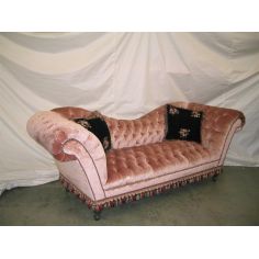 Pink Velvet Sofa-sofa, chair, leather, fabric 2