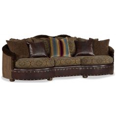 SOFA, COUCH & LOVESEAT Dark Brown Leather Sofa