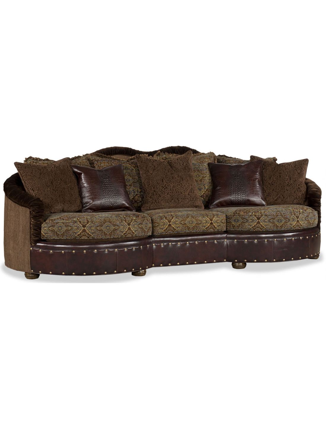 1 Leather patches sofa, USA made, Great looking and great price