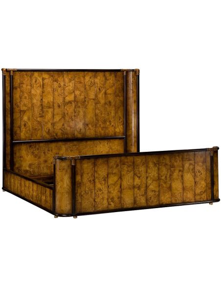 91-25 Aged bronze finish King Size Bed
