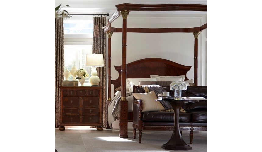 BEDS - Queen, King & California King Sizes Luxury Bedroom Furniture, Classic four post bed. 92004