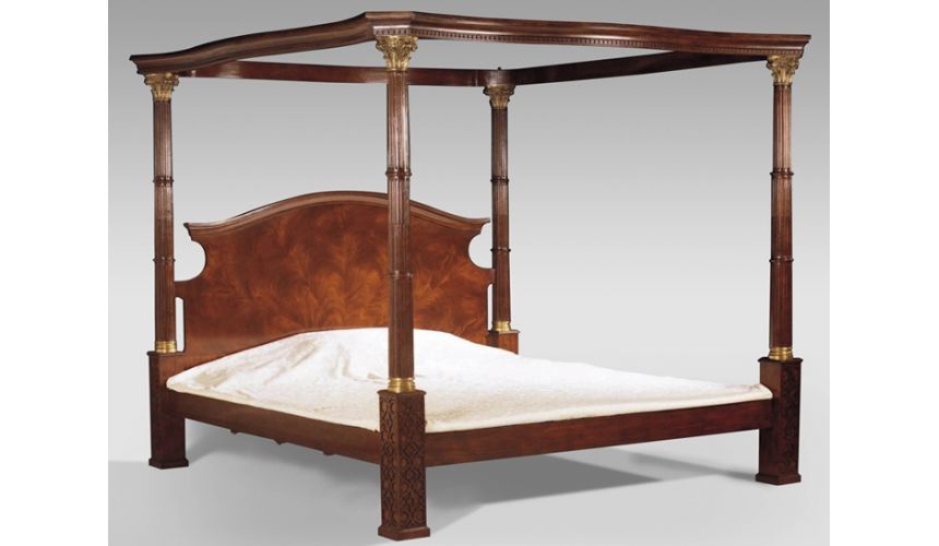 BEDS - Queen, King & California King Sizes Luxury Bedroom Furniture, Classic four post bed. 92004