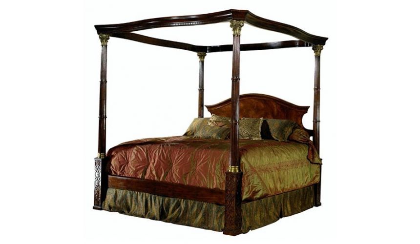 Luxury Bedroom Furniture Classic Four, King Size Four Poster Bed Dimensions