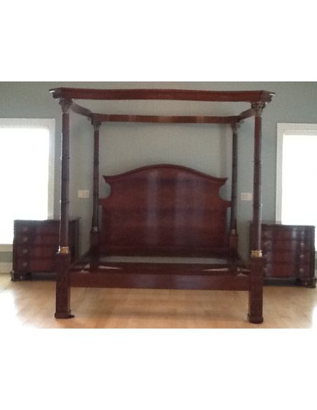 BEDS - Queen, King & California King Sizes Luxury Bedroom Furniture, Classic four post bed. 92004