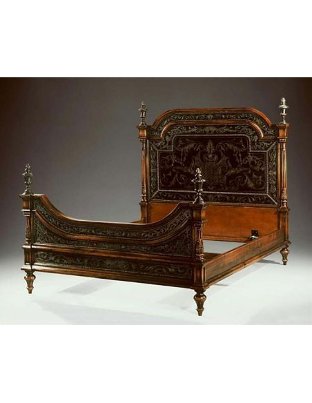 Fine furniture walnut king bed
