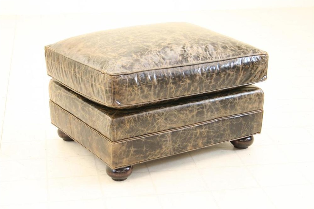 Luxury Leather & Upholstered Furniture Lancaster Ottoman fine home furnishings