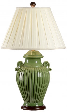 Lighting Soothing Green Jar Lamp