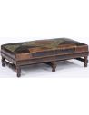 Luxury Leather & Upholstered Furniture Patchwork Leather Ottoman