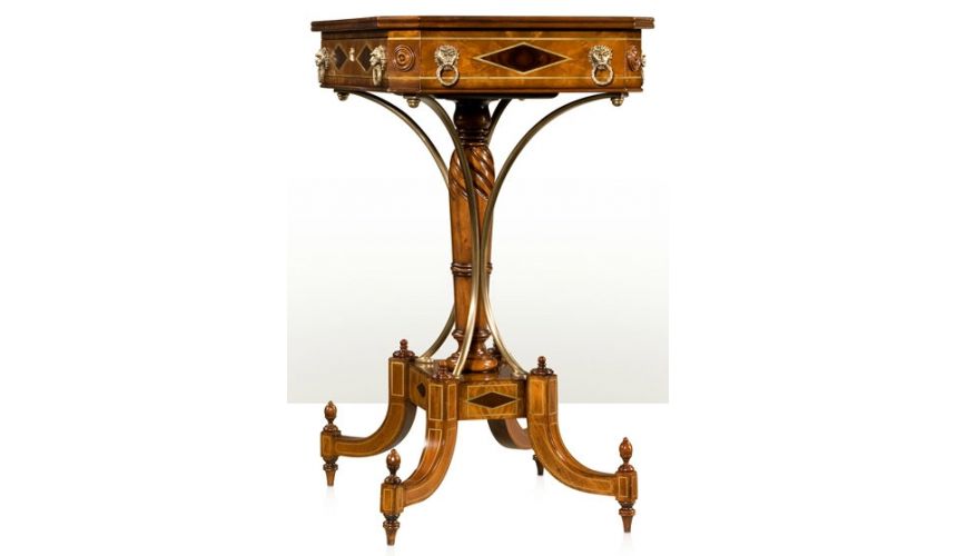 Square & Rectangular Side Tables Accent lamp side table. Luxury furniture.