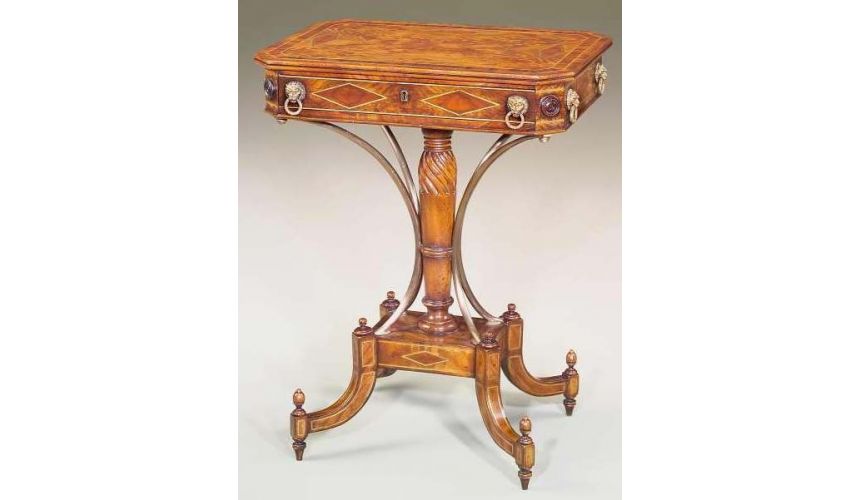 Square & Rectangular Side Tables Accent lamp side table. Luxury furniture.