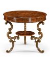 Round & Oval Side Tables Accent table cast brass base. Rococo style