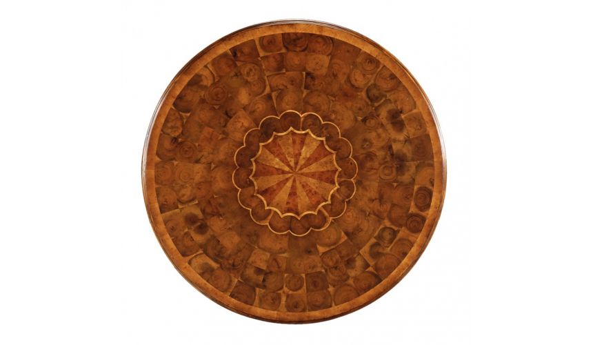 Round & Oval Side Tables Accent table cast brass base. Rococo style