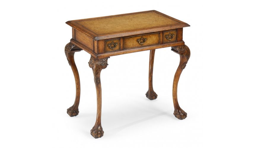 Square & Rectangular Side Tables Accent table with leather top 492114