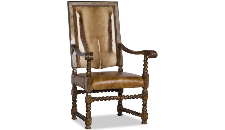 Luxury Leather & Upholstered Furniture Stylish and Earthy Arm Chair