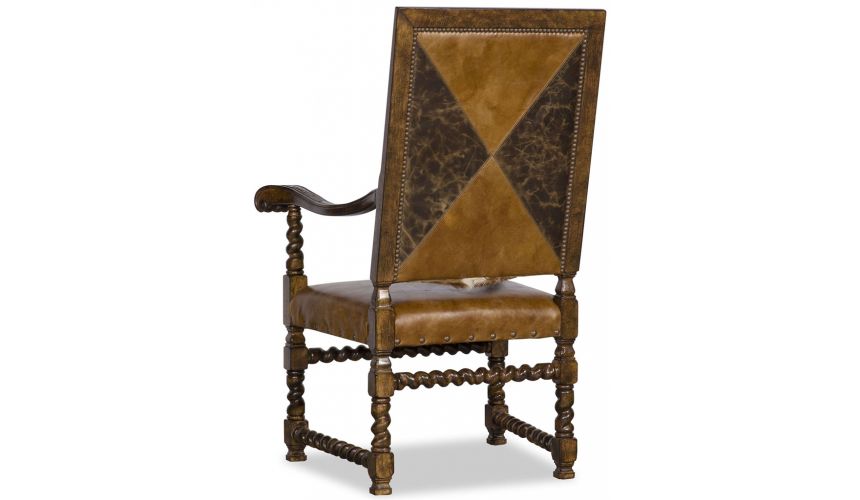 Luxury Leather & Upholstered Furniture Stylish and Earthy Arm Chair
