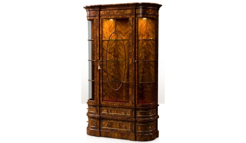 Breakfronts & China Cabinets Gothic Library Display Cabinet