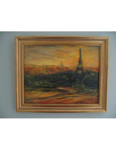 Paris Silhouette original oil paintings