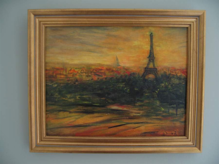 Original Oil Paintings By Artist: Anne-Marie Debuissert Paris Silhouette original oil paintings