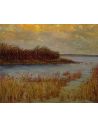 Original Oil Paintings By Artist: Anne-Marie Debuissert Winter Glow original oil paintings