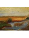 Original Oil Paintings By Artist: Anne-Marie Debuissert Peaceful Pond original oil paintings