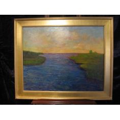 Original Oil Paintings By Artist: Anne-Marie Debuissert Sparkling Sakonnet River original oil paintings
