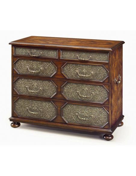 Chest of drawers, antique reproduction furniture.