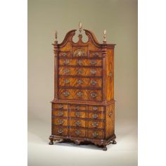 Display Cabinets and Armories An American mahogany chest on chest, antique reproduction furniture