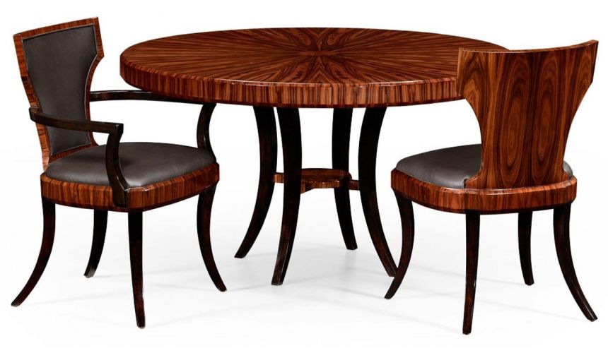Round Dining Table with Santos Rosewood Table-76
