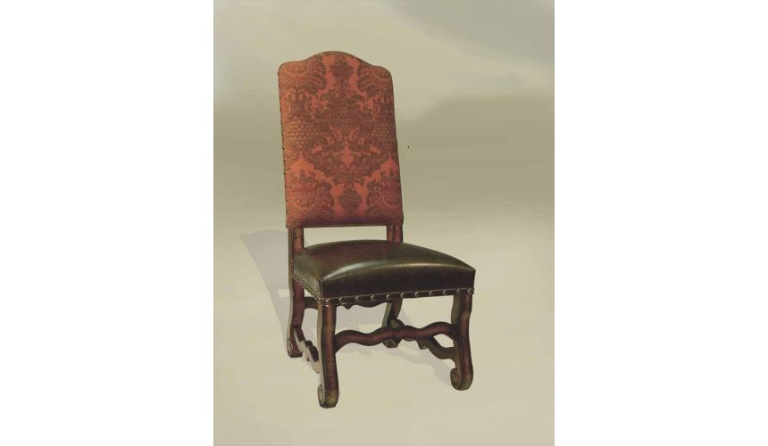 Rustic mahogany best sale dining chairs