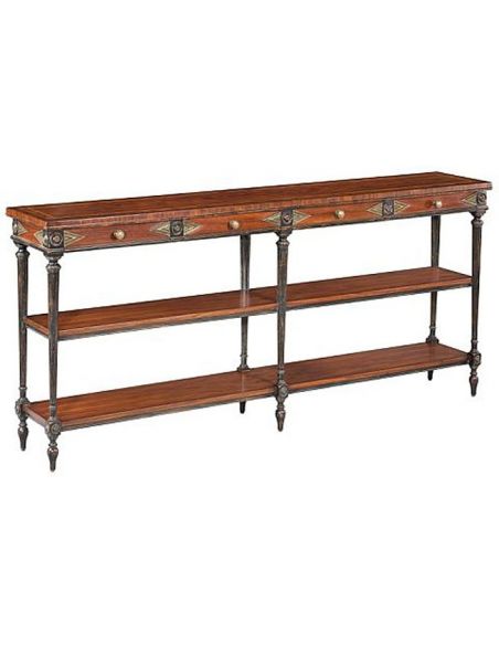 B77-57 Solid oak wood Console Table