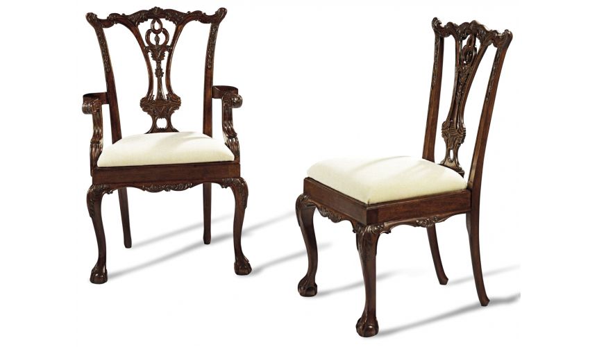 solid mahogany dining chairs