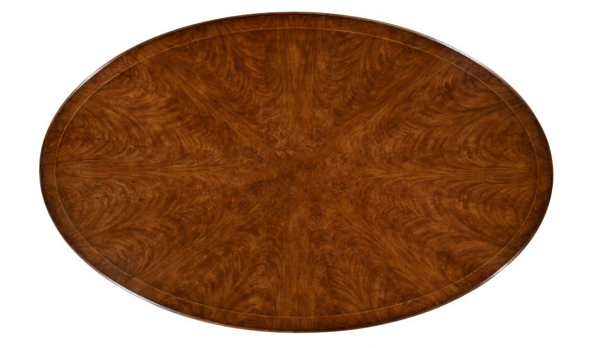 Dining Tables Elegant Biedermeier Oval Dining Table 44