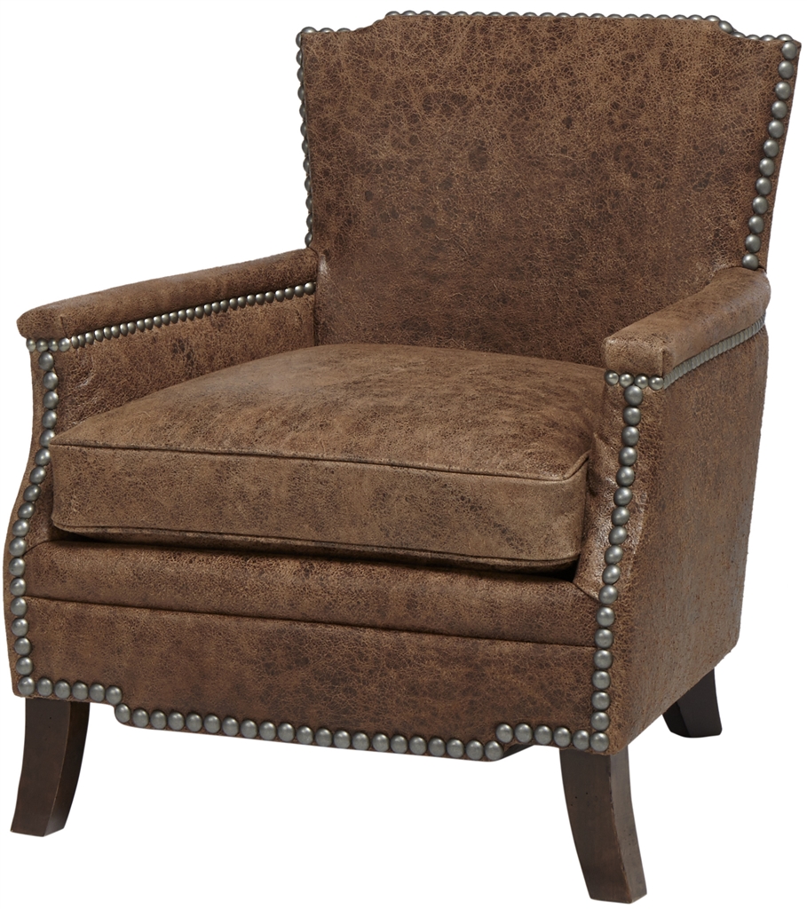 Luxury Leather & Upholstered Furniture Desperado Saddle Bag Upholstered Arm Chair