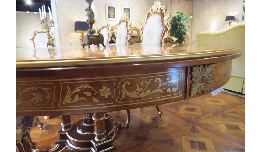 Dining Tables 10 Luxury dining furniture. Exquisite Boulle marquetry
