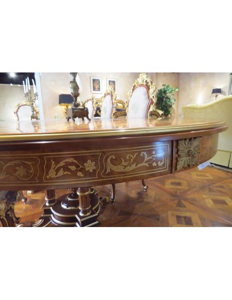 Dining Tables 10 Luxury dining furniture. Exquisite Boulle marquetry