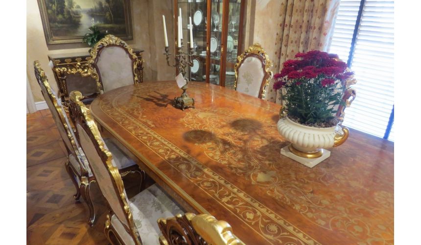 Dining Tables 10 Luxury dining furniture. Exquisite Boulle marquetry