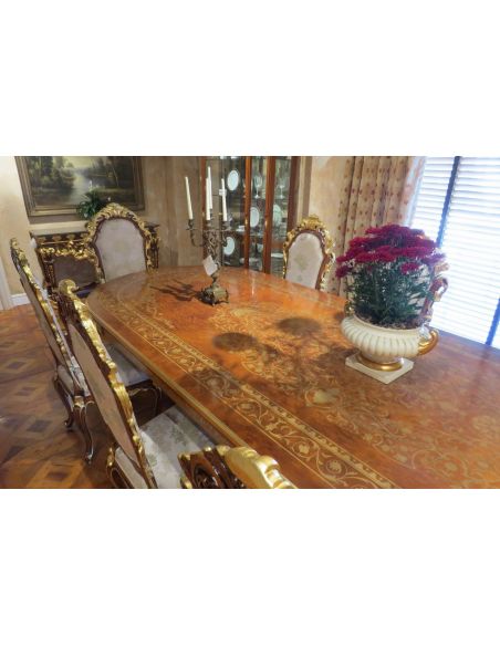 Dining Tables 10 Luxury dining furniture. Exquisite Boulle marquetry