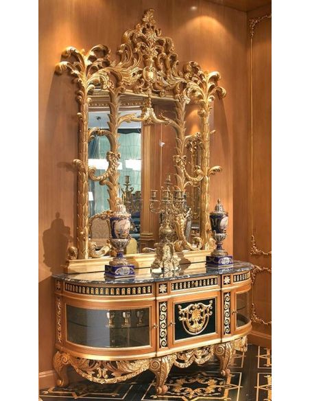 Handmade Italian Luxury Furniture Luxury dining furniture. Exquisite Boulle marquetry work.
