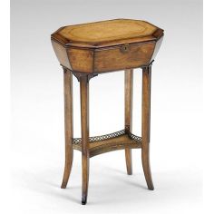 Decorative Accessories Box on stand table leather top 592087