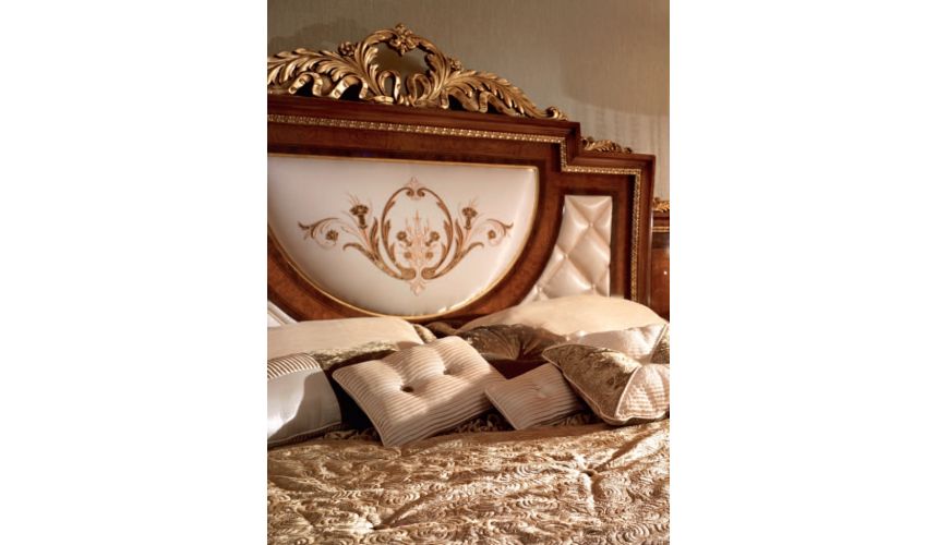 Bed with Finely Padded Headboard and Footboard