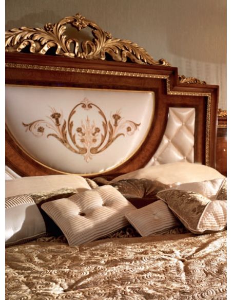 Bed with Finely Padded Headboard and Footboard