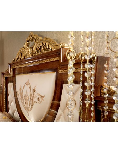 Bed with Finely Padded Headboard and Footboard