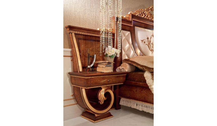 Bed with Finely Padded Headboard and Footboard