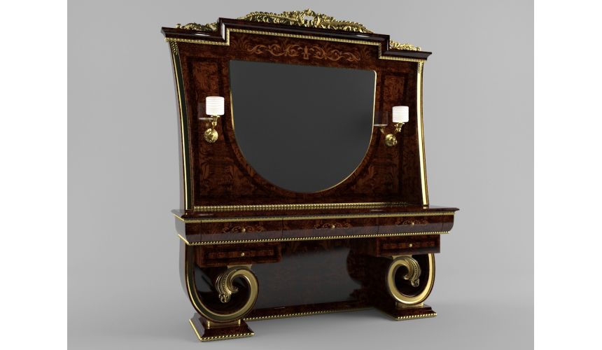 Furniture Masterpieces Complete Dressing Table with Curved Legs
