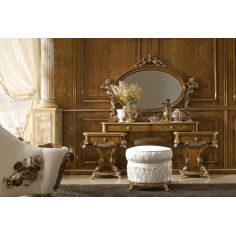 Furniture Masterpieces Oval Mirror and Dressing Table