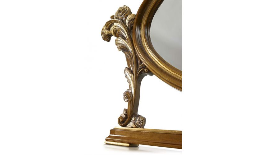 Furniture Masterpieces Oval Mirror and Dressing Table