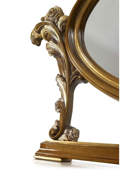 Furniture Masterpieces Oval Mirror and Dressing Table