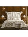 BEDS - Queen, King & California King Sizes White Upholstered Bed with Surround