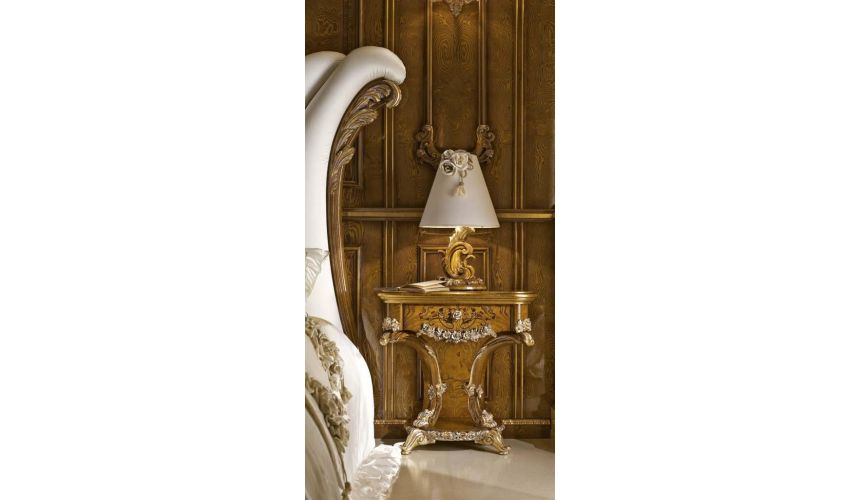 BEDS - Queen, King & California King Sizes White Upholstered Bed with Surround